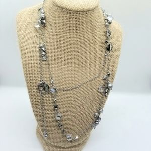 White House Black Market Marcasite Finish Necklace